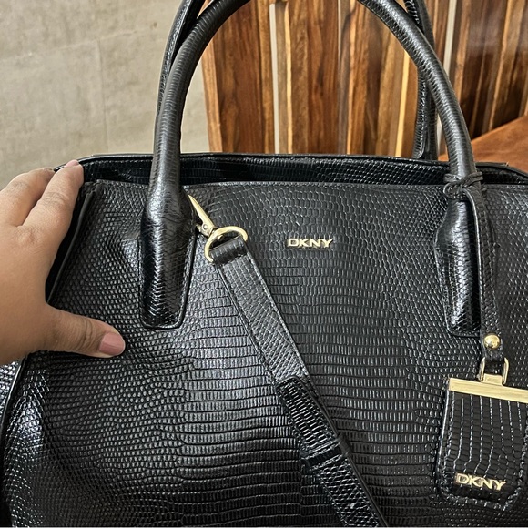 DKNY Pebbled Genuine Leather Bag - Picture 6 of 15